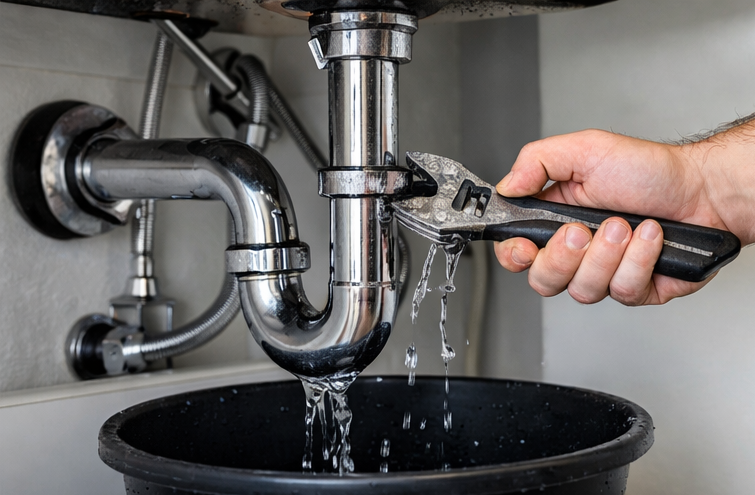 plumbing repair cost leak under sink