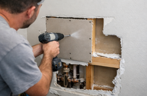 drywall wall repair work