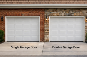single vs double garage door size comparison