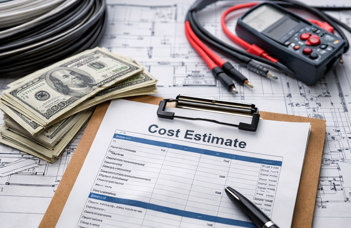 whole house rewiring cost estimate paperwork