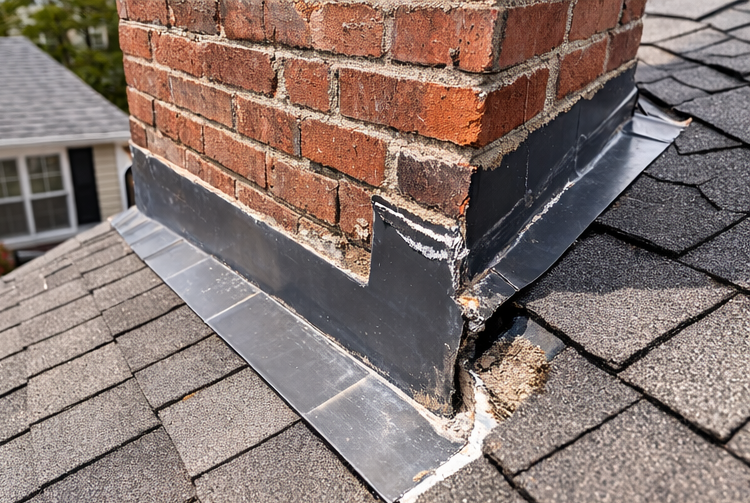 chimney flashing on roof