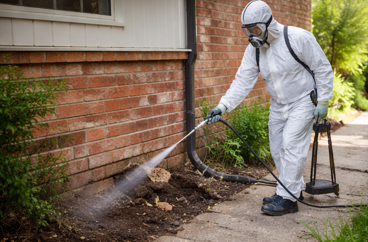 termite soil treatment around house