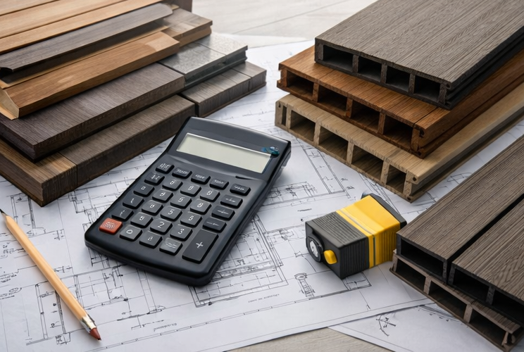 composite vs wood decking material samples