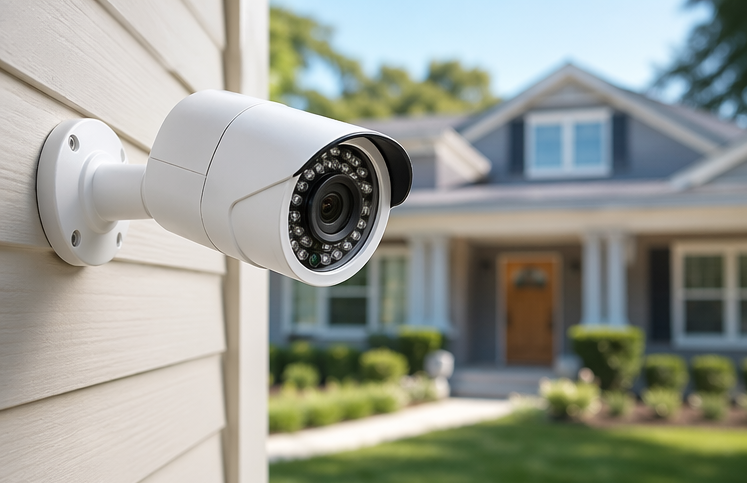 home security camera front house