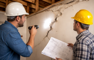 structural wall crack inspection