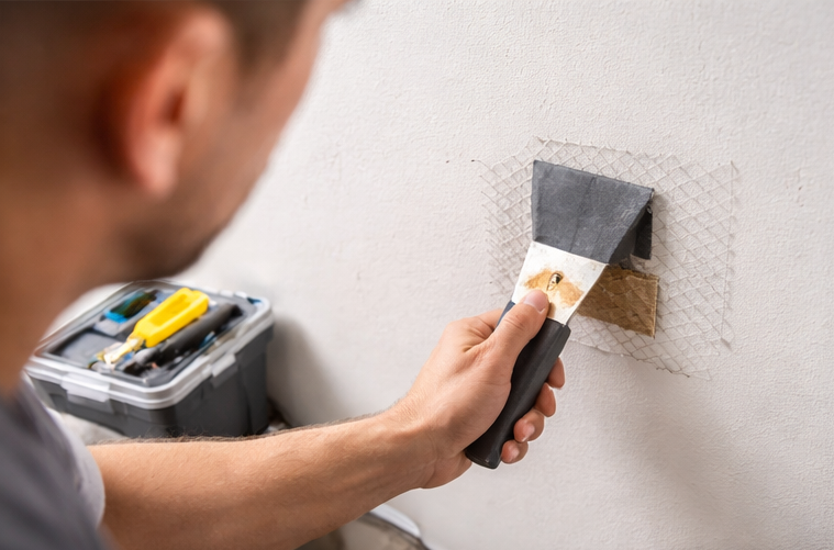 drywall small hole patch repair