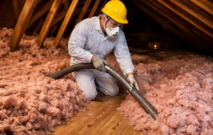 attic insulation removal process