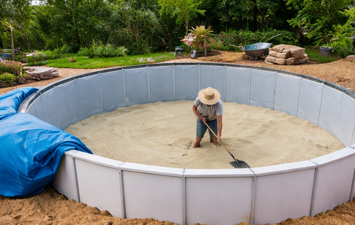 above ground pool installation process