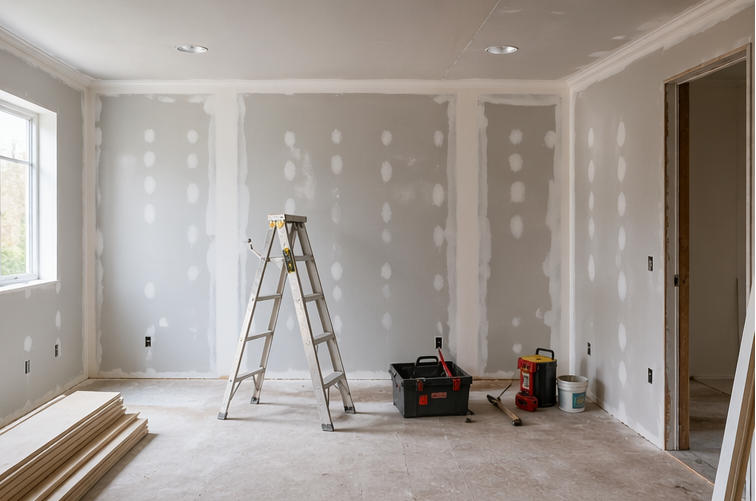 home office renovation construction process