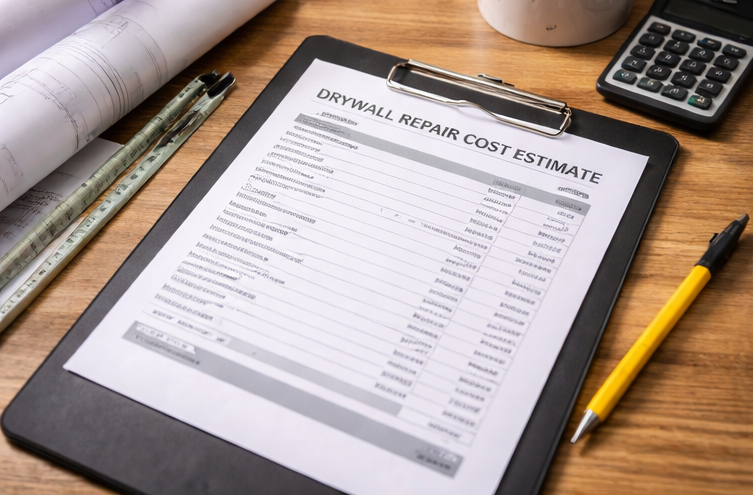 drywall repair cost estimate document