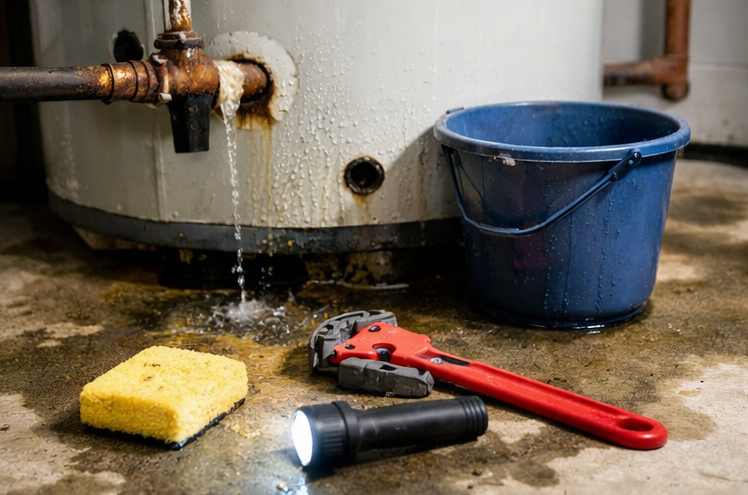 water heater leak repair emergency