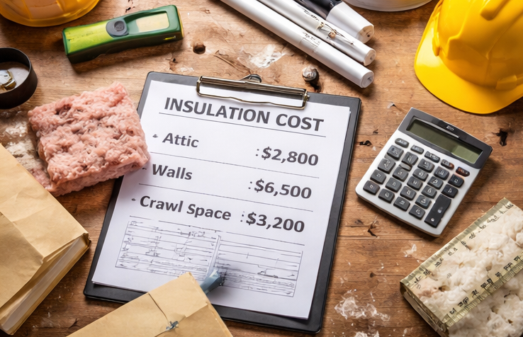 home insulation cost estimate sheet