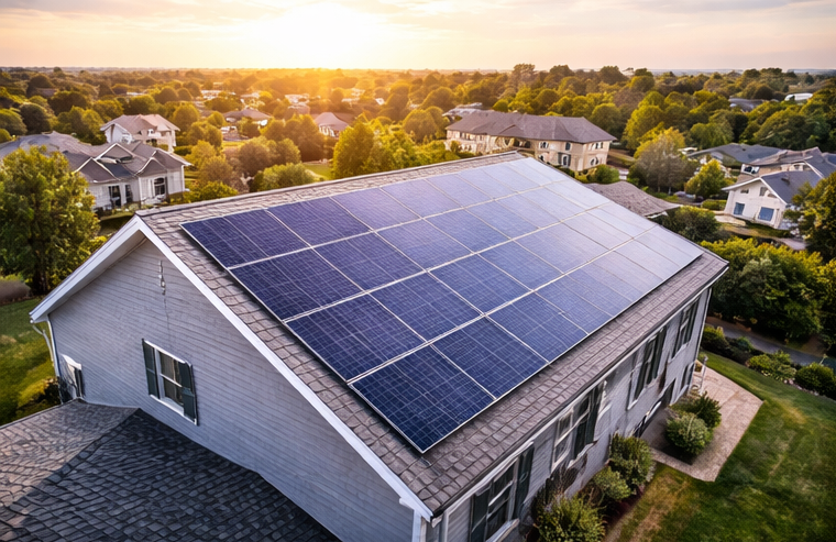 home solar panels rooftop system