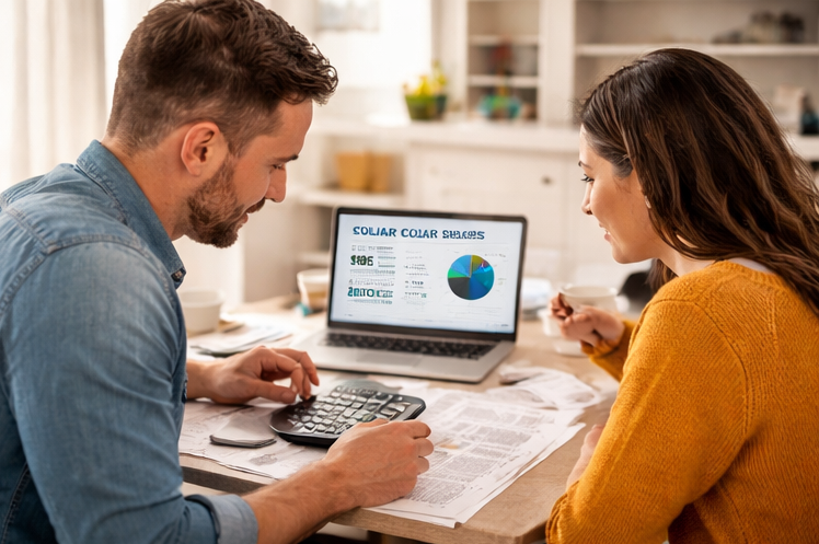 calculating solar installation cost at home