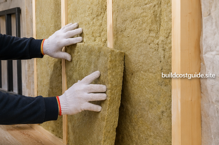 Wall insulation installation