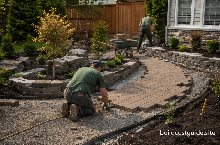 landscaping labor and paver work